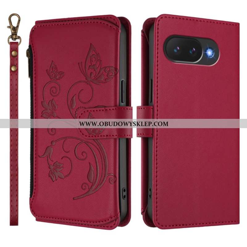 Etui Folio Google Pixel 10a Portfel Z Kwiatowym Wzorem