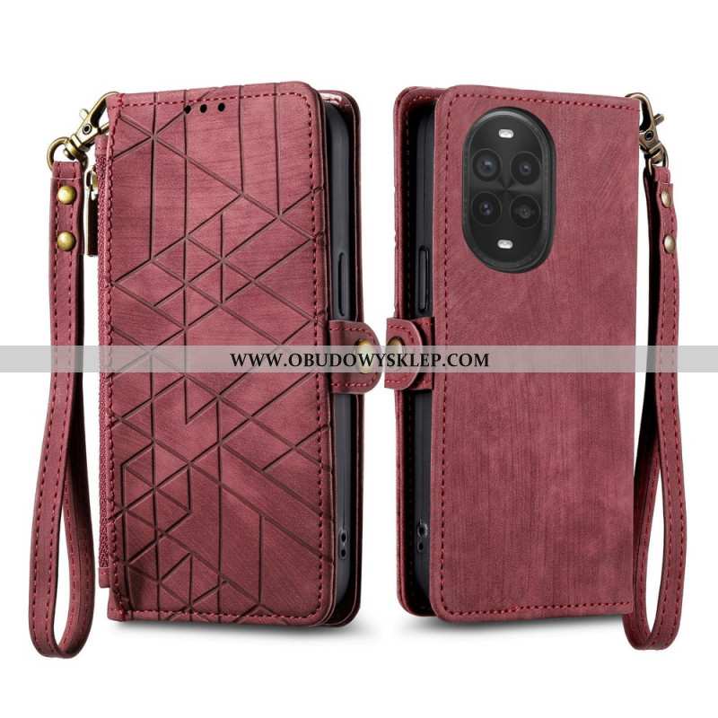 Etui Folio Huawei Nova 13 Pro Portfel Zapinany Na Zamek Etui Ochronne