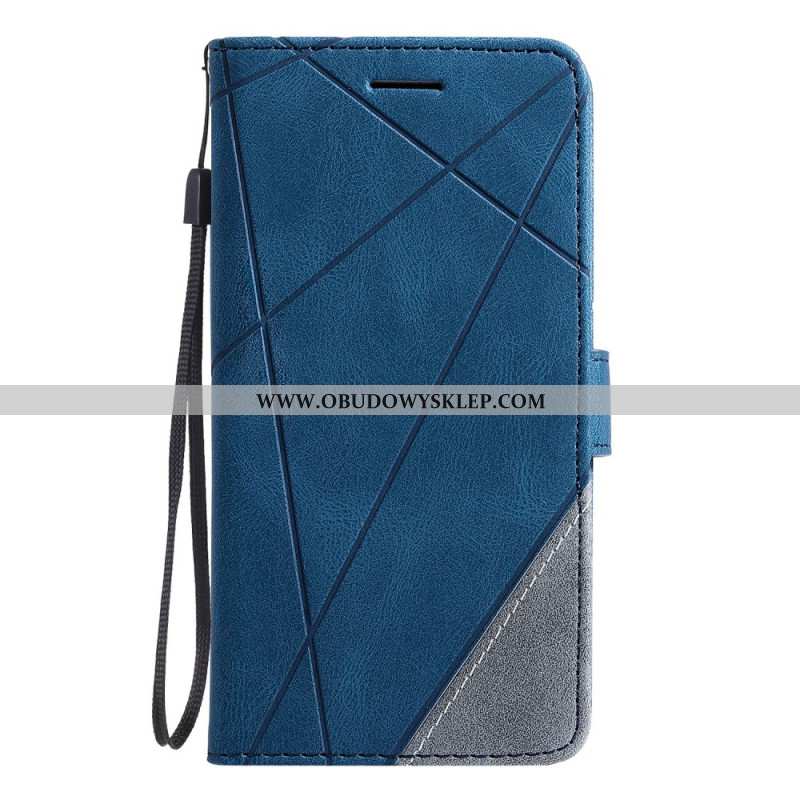 Etui Folio Oppo Find X8 Dwukolorowy Wzór W Paski Etui Ochronne