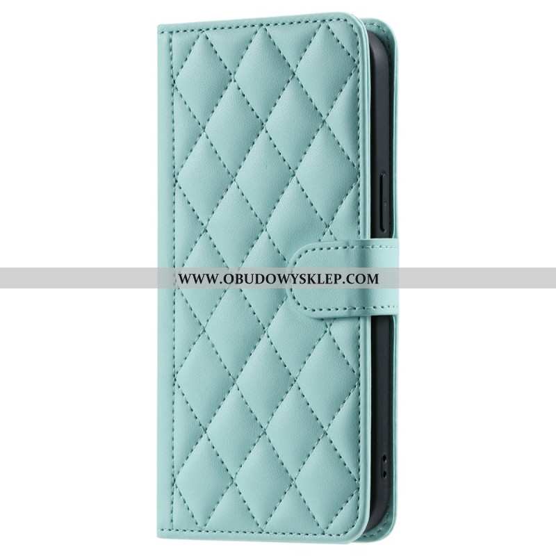 Etui Folio Oppo Find X8 Pikowane Z Paskiem I Na Ramię Pasek Etui Ochronne