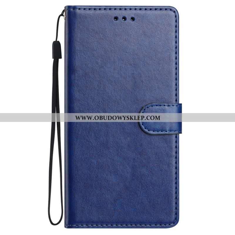 Etui Folio Oppo Reno 14 5g Gładka Skóra Syntetyczna