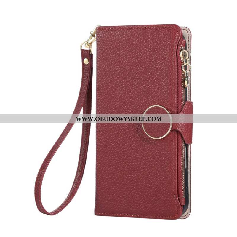 Etui Folio Oppo Reno 14 5g Portfel Zapinany Na Zamek Etui Ochronne