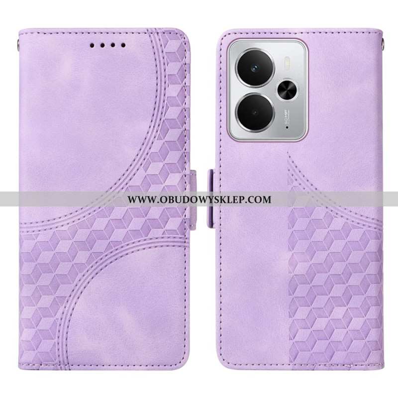 Etui Folio Realme 14 5g Wzór Diamentowy Etui Ochronne