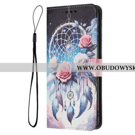 Etui Folio Realme 14 5g Wzór Kwiatowy I Łapacz Snów Etui Ochronne