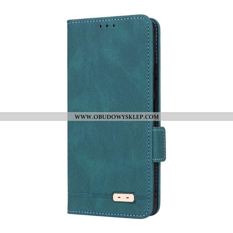 Etui Folio Realme 14 Pro 5g Efekt Retro Zamszu Etui Ochronne