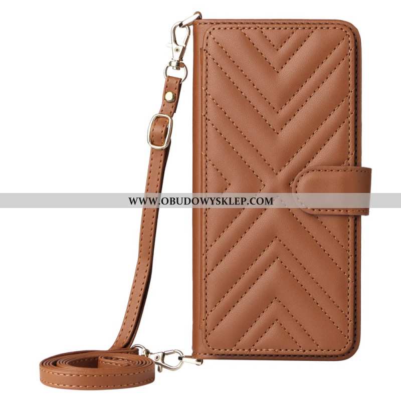 Etui Folio Realme 14 Pro Plus 5g Premium Z Paskiem Na Ramię I Paskiem Na Ramię