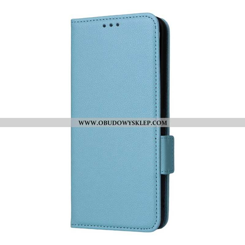 Etui Folio Realme 14t 5g Tekstura Liczi Z Paskiem