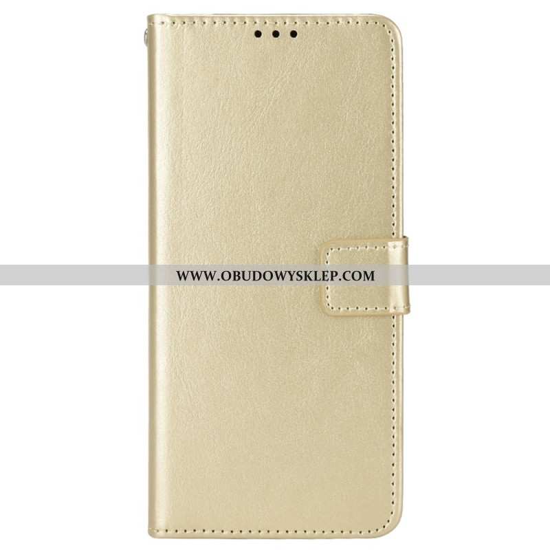 Etui Folio Realme C55 Błyszczący Pasek Ze Sztucznej Skóry Etui Ochronne