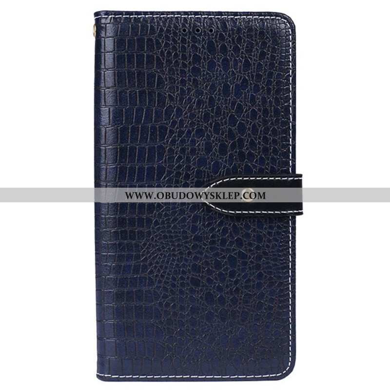 Etui Folio Realme C55 Styl Krokodyla Idewei Etui Ochronne