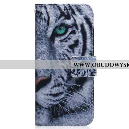 Etui Folio Realme C55 Tygrys Biały Etui Ochronne
