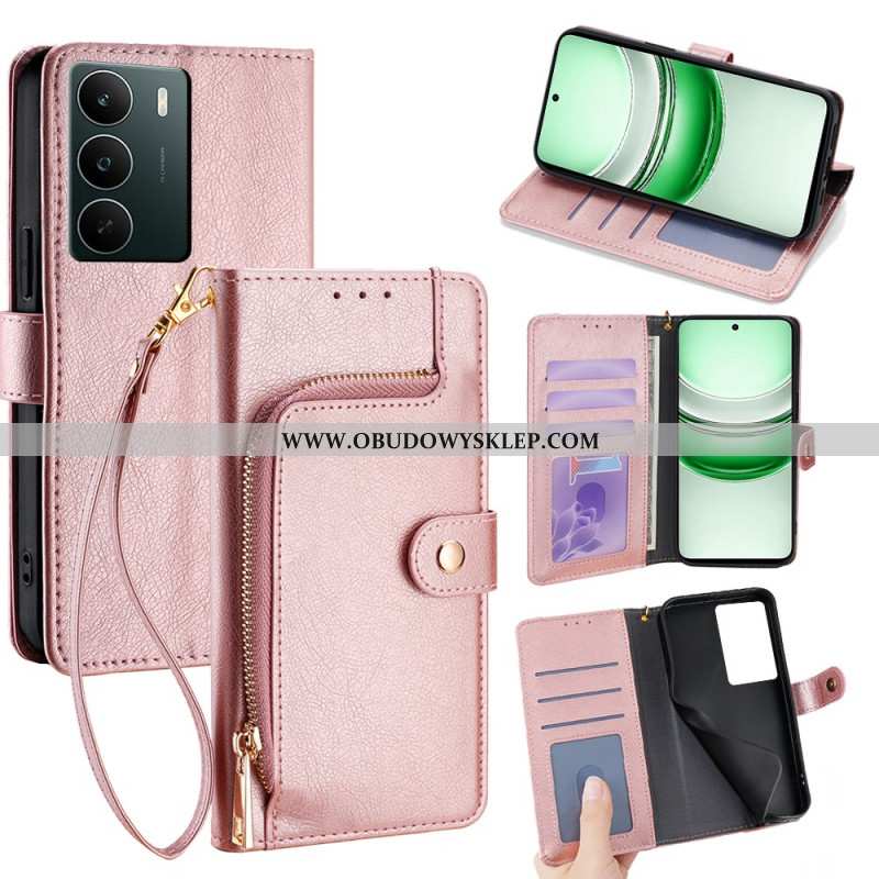 Etui Folio Realme C71 Portfel Na Zamek Błyskawiczny