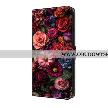 Etui Folio Samsung Galaxy A17 4g / 5g Różowe Kwiaty