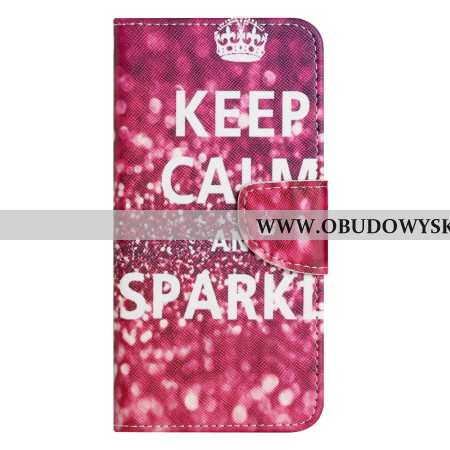 Etui Folio Samsung Galaxy A17 4g / 5g Zachowaj Spokój I Błyszcz