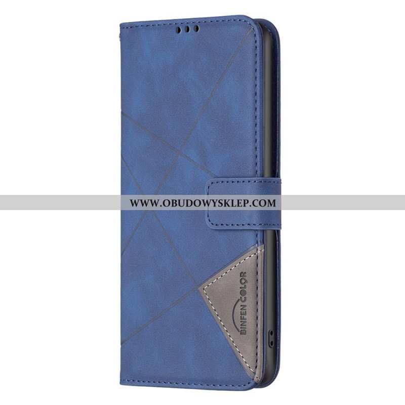 Etui Folio Samsung Galaxy S25 5g Edge Wzór Geometryczny Kolor Binfen