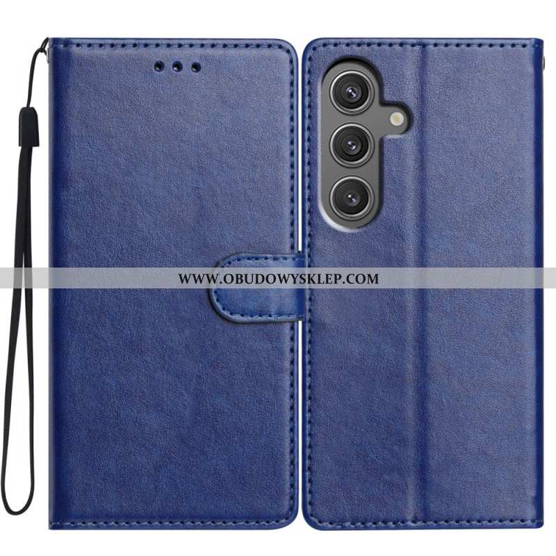 Etui Folio Samsung Galaxy S25 5g Gładka Skóra Ekologiczna