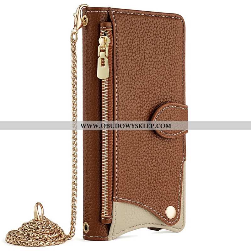 Etui Folio Samsung Galaxy S25 5g Lustro I Łańcuszek