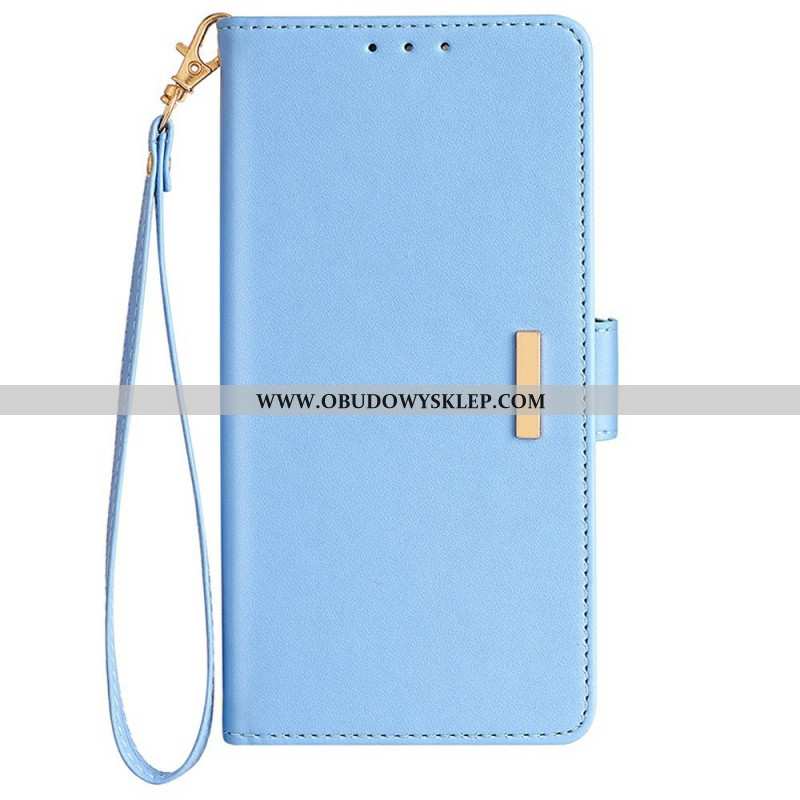 Etui Folio Samsung Galaxy S25 5g Metalowe Zapięcie Paska Etui Ochronne