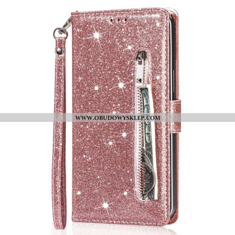 Etui Folio Samsung Galaxy S25 5g Portmonetka Z Cekinami