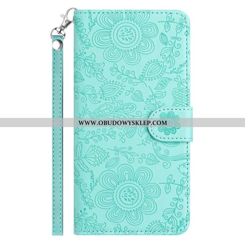 Etui Folio Samsung Galaxy S25 Fe Floralie Z Paskiem Etui Ochronne