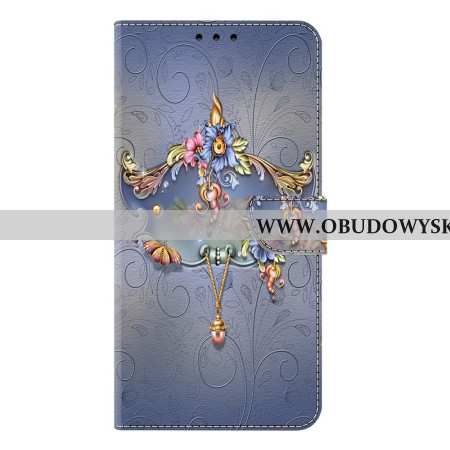 Etui Folio Samsung Galaxy S25 Plus 5g Grawerowane Kwiaty
