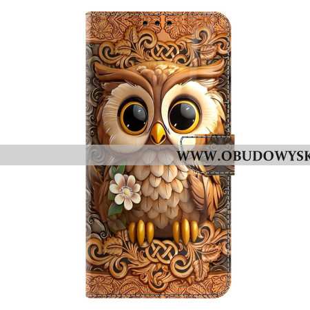 Etui Folio Samsung Galaxy S25 Plus 5g Mała Sowa Etui Ochronne