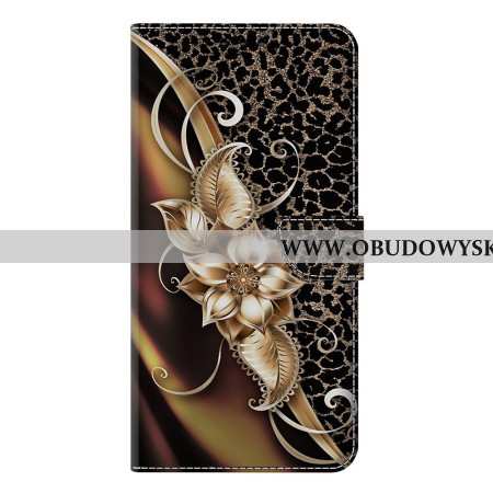 Etui Folio Samsung Galaxy S25 Plus 5g Metaliczne Kwiaty