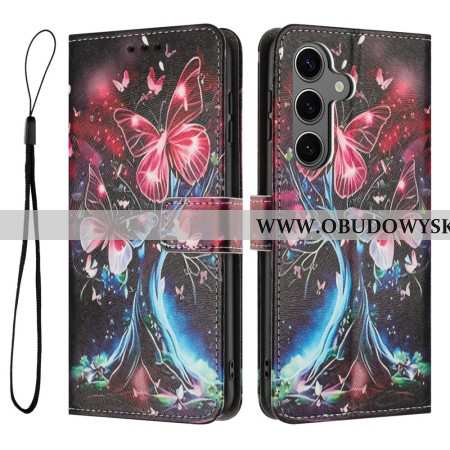 Etui Folio Samsung Galaxy S26 Plus Drzewko Motyli Etui Ochronne