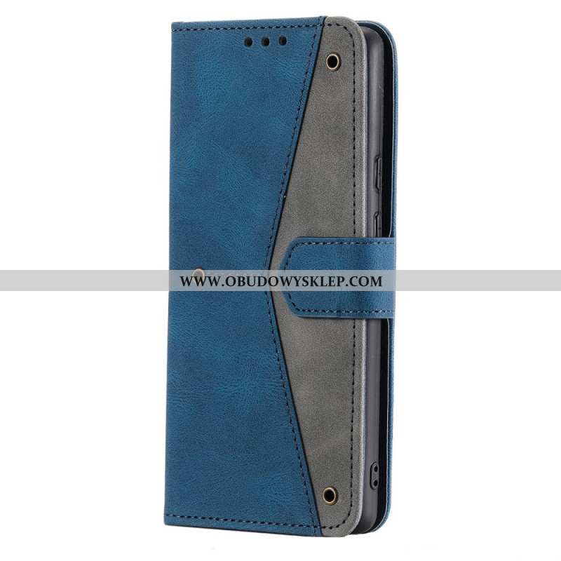 Etui Folio Samsung Galaxy S26 Plus Dwukolorowa Sztuczna Skóra
