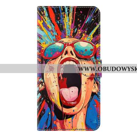 Etui Folio Samsung Galaxy S26 Plus Graffiti Krzyku Etui Ochronne