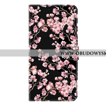 Etui Folio Samsung Galaxy S26 Plus Kwiaty Brzoskwini Etui Ochronne