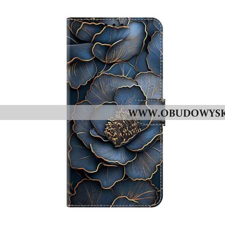 Etui Folio Samsung Galaxy S26 Plus Niebieska Piwonia