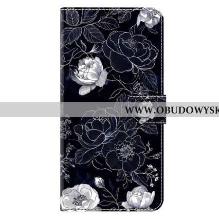 Etui Folio Samsung Galaxy S26 Plus Wzór Kwiatowy W Stylu Vintage Etui Ochronne