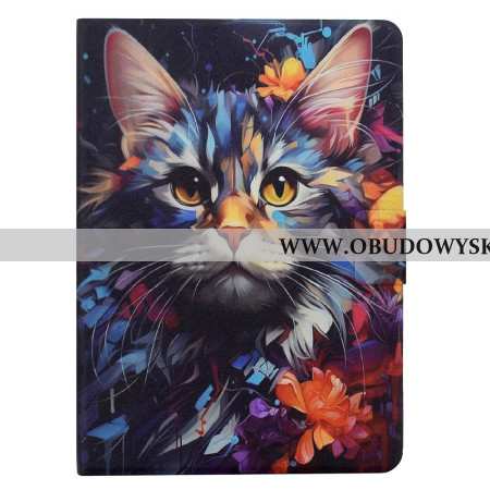 Etui Folio Samsung Galaxy Tab S11 Artystyczny Kot