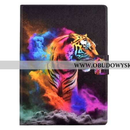 Etui Folio Samsung Galaxy Tab S11 Kolorowy Tygrys Etui Ochronne