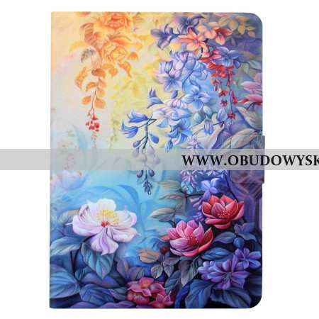 Etui Folio Samsung Galaxy Tab S11 Obraz Kwiatowy Etui Ochronne