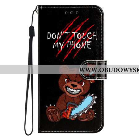 Etui Folio Sony Xperia 1 Vii Nie Dotykaj Mojego Telefonu Miś