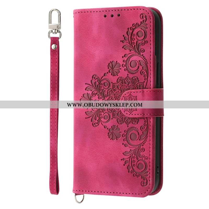 Etui Folio Sony Xperia 1 Vii Zamsz Z Efektem Koronki Etui Ochronne