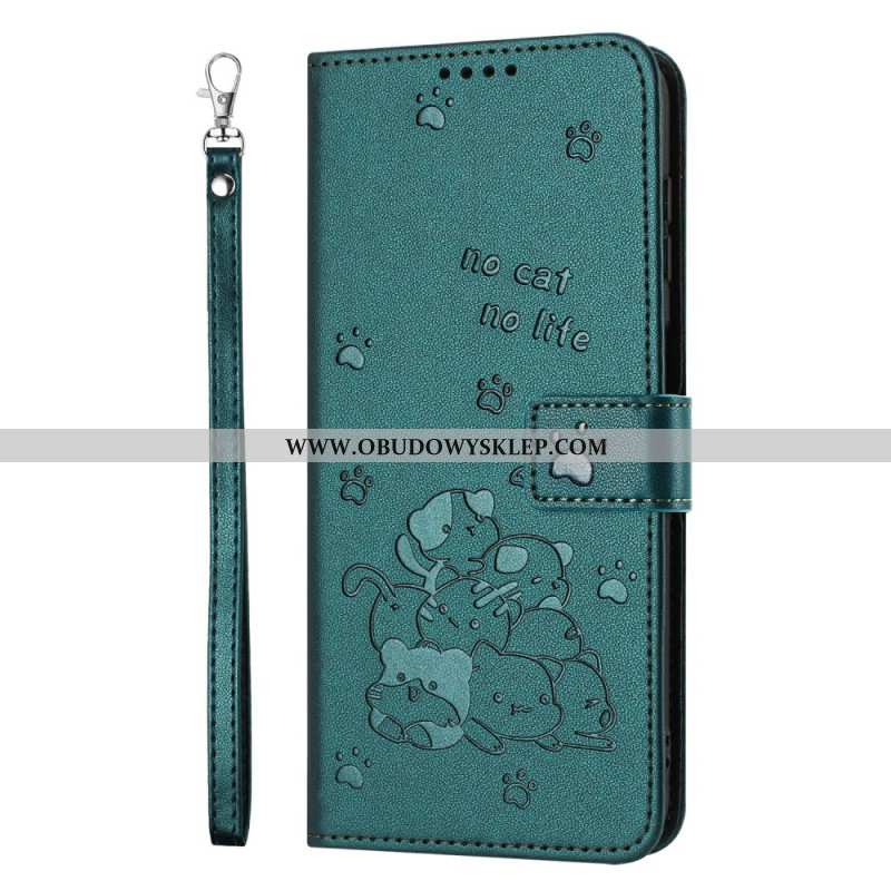Etui Folio Sony Xperia 10 Vii Koty Z Paskiem Etui Ochronne