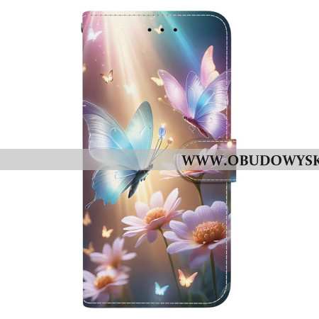 Etui Folio Sony Xperia 10 Vii Podświetlane Motyle Etui Ochronne