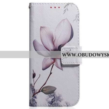 Etui Folio Sony Xperia 10 Vii Różowy Kwiat