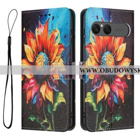 Etui Folio Sony Xperia 10 Vii Słoneczniki Etui Ochronne