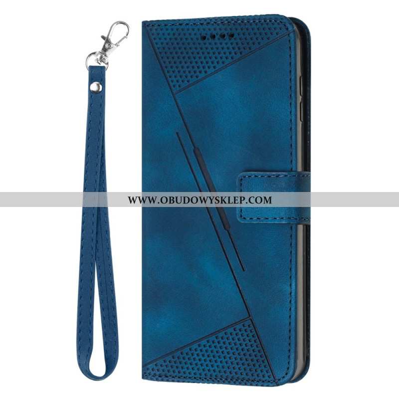 Etui Folio Vivo V40 5g Pasek Z Trójkątnym Wzorem