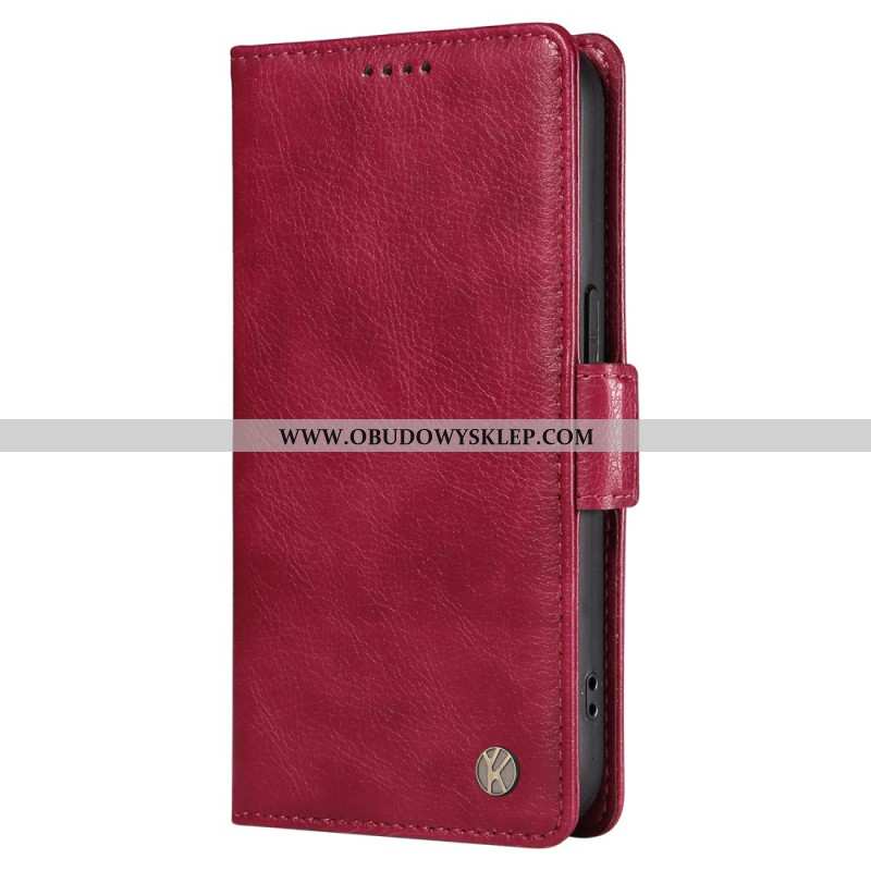 Etui Folio Vivo V40 5g Tekstura Liczi Yikatu Etui Ochronne