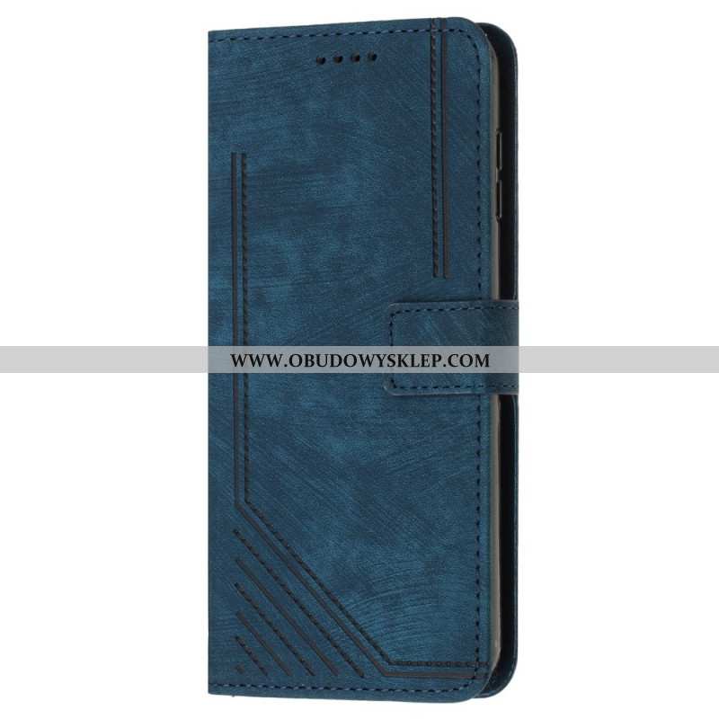 Etui Folio Vivo V40 Se 5g Design Retro Etui Ochronne