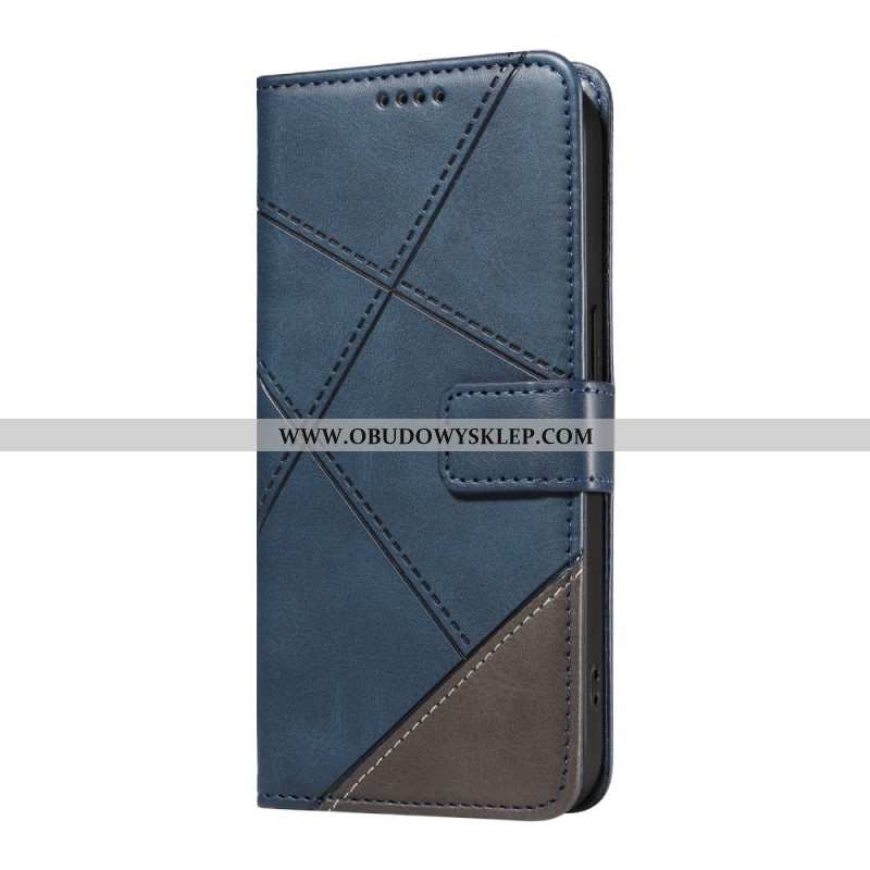 Etui Folio Xiaomi 15 Dwukolorowe Linie I Paski