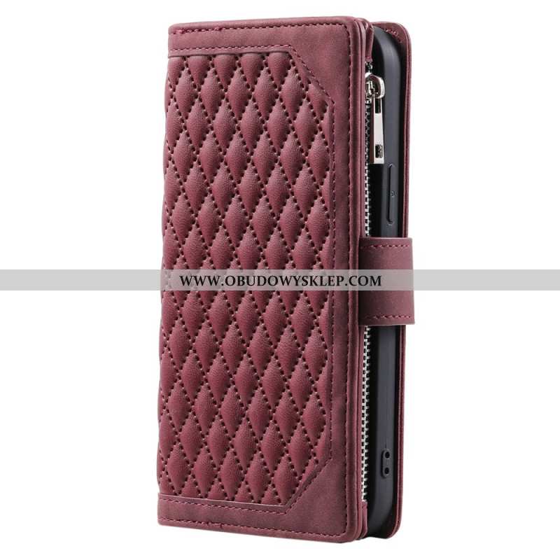 Etui Folio Xiaomi 15 Pro Wielofunkcyjny Pikowany Portfel Etui Ochronne