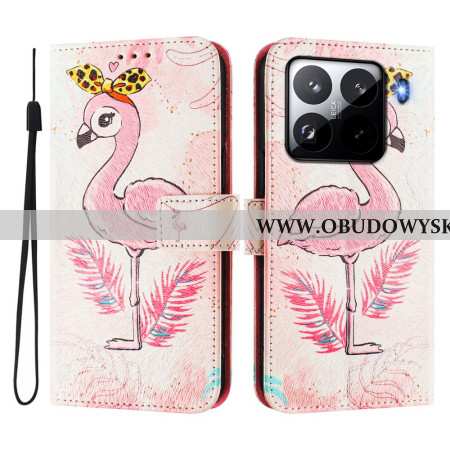 Etui Folio Xiaomi 15 Pro Wzór Ptaka