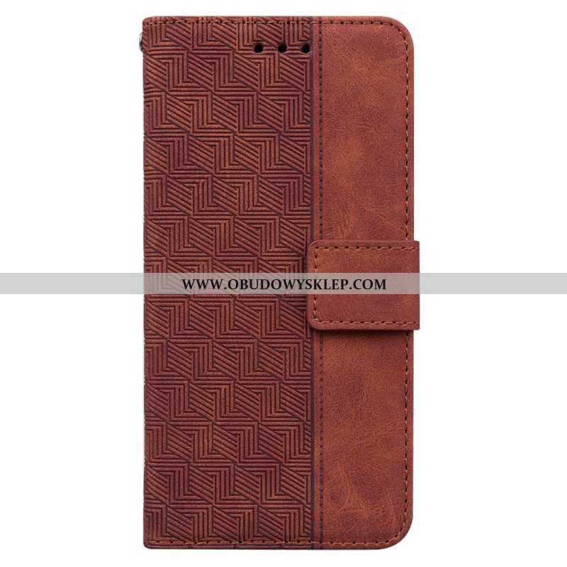 Etui Folio Xiaomi 15 Pro Wzór Tkany