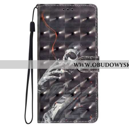 Etui Folio Xiaomi 15 Szkielet 3d Palący Się