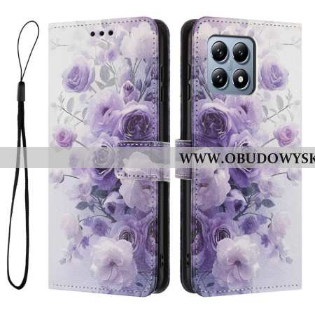 Etui Folio Xiaomi 15t Róże I Fiołki